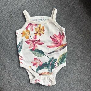 Old Navy Floral Kids Bodysuit - Pink, Yellow, Green
